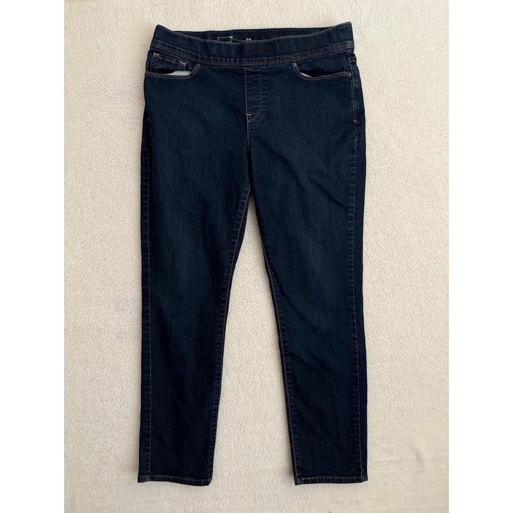 Levi's Jegging Jeans Womens 12S Blue Dark Wash Mid Rise Slim Stretch Denim